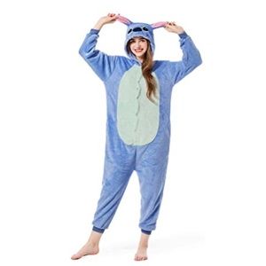 Stitch Onesie Pajamas/Costume- Medium Adult